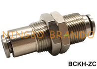 Bulkhead Union Quick Connect Pipe Push In Tube Brass Metal Air Pneumatic Hose Fitting 1/8&quot; 1/4&quot; 3/8&quot; 1/2&quot;