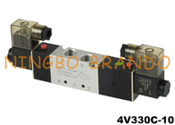 4V330C-10 3/8'' Double Solenoid Pneumatic Air Control Valve 24V DC 220V AC