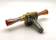 018F6701 Solenoid With Brass Body Copper Pipe Refrigeration Solenoid Valve for Fluorinated Gas Lines
