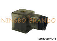 PG11 2P+E DIN43650A Solenoid Valve Connector With Led Light IP65 AC DC