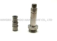 Thread Connection Silvery Solenoid Stem High Precision With External Spring