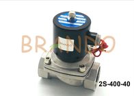 2 Position 2 Way Solenoid Valve / Direct Acting Stainless Steel Water Valve