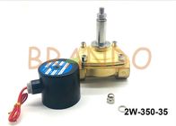 Water Pneumatic Solenoid Valve AC 220V 1.25 Inch Thread Connection 2W-350-35