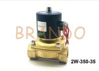 Water Pneumatic Solenoid Valve AC 220V 1.25 Inch Thread Connection 2W-350-35