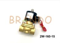 Normally Close Solenoid Operated Valve / Connection Brass Solenoid Valve 2W-160-15