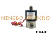 2S025-08 1/4&quot; Normally Closed Plunger Direct Acting NBR Seal Stainless Steel 304 Solenoid Valve
