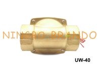 1 1/2&quot; 2W400-40 UW-40 Unid Type NBR Diaphragm Valve Brass Body Normally Closed AC110V DC12V