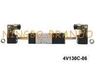 BSPT 1/8&quot; 4V130C-06 Airtac Type Pneumatic Solenoid Air Valve 5 Way 3 Position DC12V AC110V