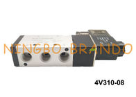 BSP 1/4&quot; 4V310-08 AirTAC Type Pneumatic Solenoid Valve 5/2 Way Single Solenoid DC12V DC24V