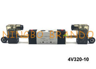 3/8&quot; NPT 4V320-10 AirTAC Type Double Solenoid Valve 2 Position 5 Way DC12V DC24V AC110V AC220V