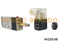 AirTAC Type 4V210-08 1/4&quot; NPT 5/2 Way Pneumatic Solenoid Air Valve For Automatic Face Making Machine