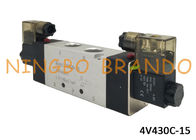 AirTC Type 4V430C-15 5 Way 3 Position 1/2&quot; Pneumatic Solenoid Valve Automation Machine Control Components