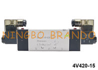 1/2'' NPT BSPT 5/2 Way 4V420-15 Air Directional Control Solenoid Pneumatic Valve
