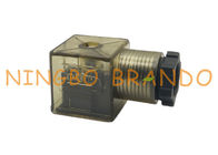 18mm MPM Brown Nylon DIN43650A Solenoid Coil Connector For Pneumatic Electrical Industies