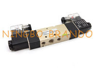 4V230C-08 1/4'' Double Coil 5/3 Way Closed Center Pneumatic Solenoid Valve