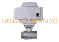 1 Inch Threaded Electric Actuator Two Piece Ball Valve Stainless Steel