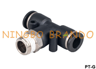 PT-G Series Male Branch Tee Pneumatic Air Fittings Push In Connect