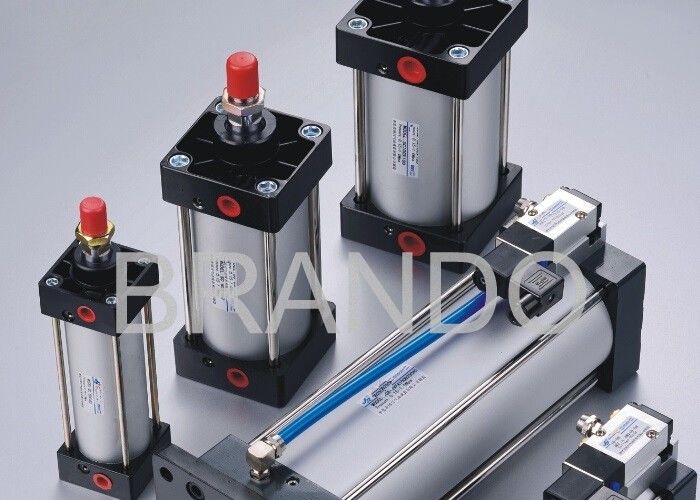 Pneumatic Cylinder Valve , Pneumatic Air Cylinder Assembled ISO6431 ISO15552 Standard