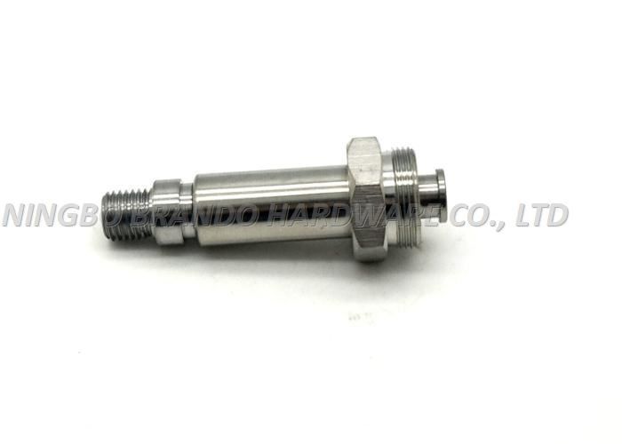 Male Screw Thread Solenoid Stem With Rubber Band Internal Spring Core