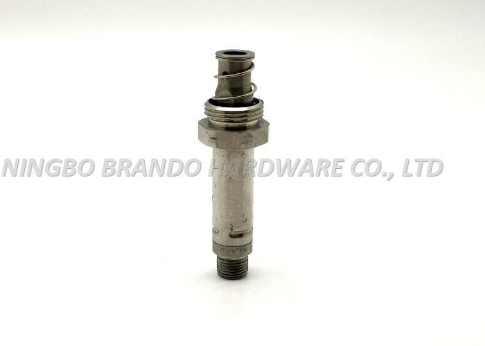 Thread Connection Silvery Solenoid Stem High Precision With External Spring