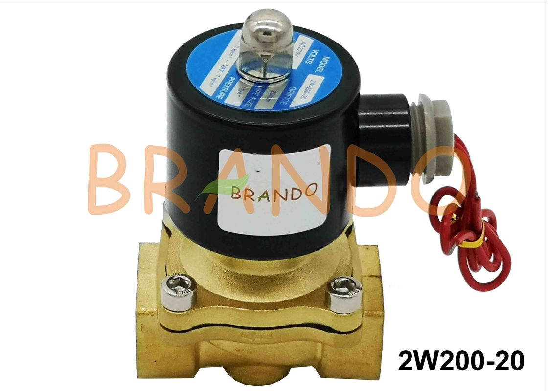 3/4'' Inlet Threaded Port 2W200-20 Pneumatic Water Solenoid Diaphragm Valve In Ultra-pure Water Equipment