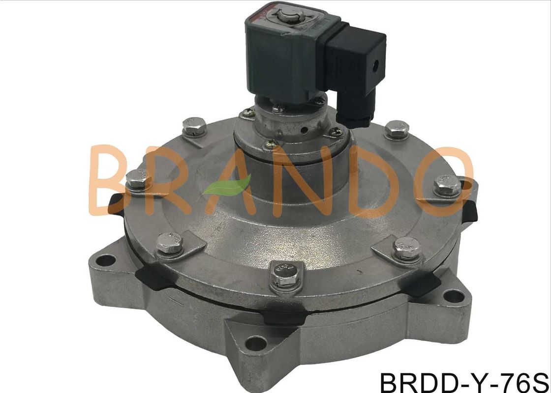 Aluminum Dust Collector Pneumatic Pulse Valve DMFY76S,3.2KG,24DC,3Inch