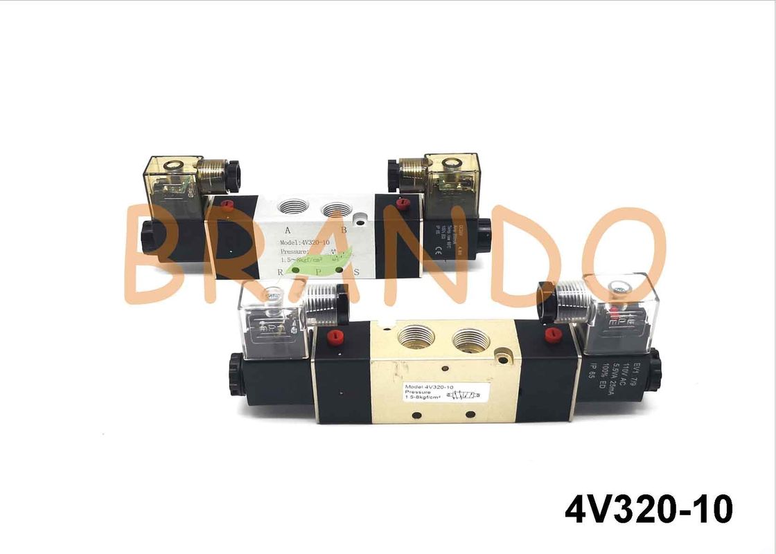5 Way 2 Position Pneumatic Electromagnetic Valve 4V320-10 For Automation Machine