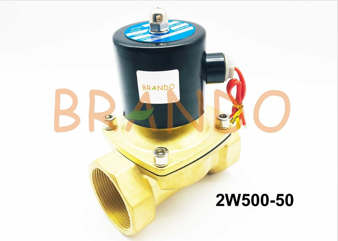 Direct Drive Pneumatic Water Valve / Solenoid Control Valve 2W500-50 With 2&quot; Pipe