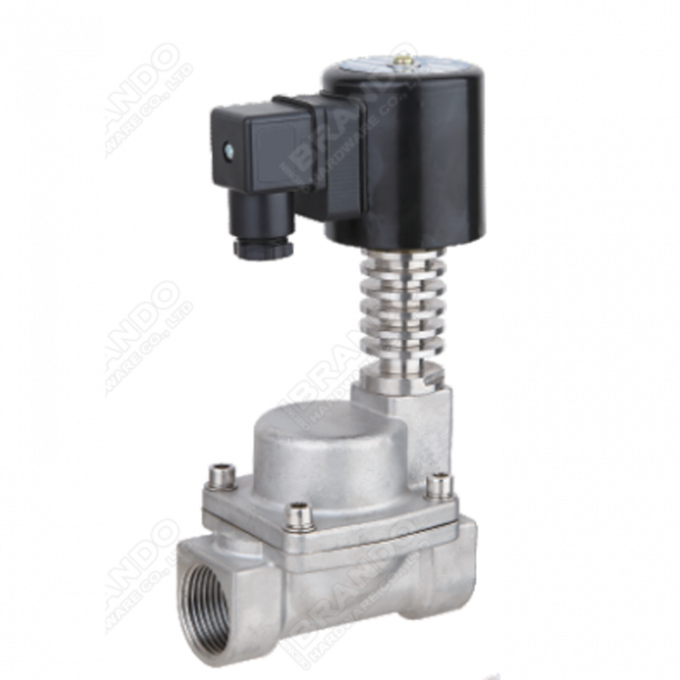 Stainless Steel Piston Steam Solenoid Valve 3/8'' 1/2'' 3/4'' 1'' 2