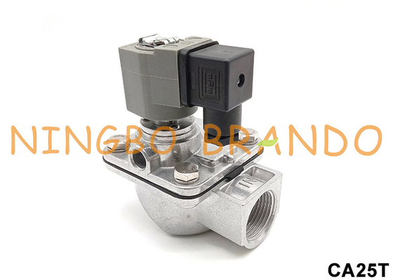 AC220V DC24V CA25T 1" Dust Collector Pulse Jet Valve Right Angle