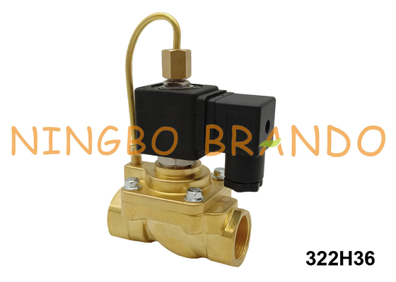 322H36 Parker Type Solenoid Valve Normally Open High Pressure 24VDC 220VAC