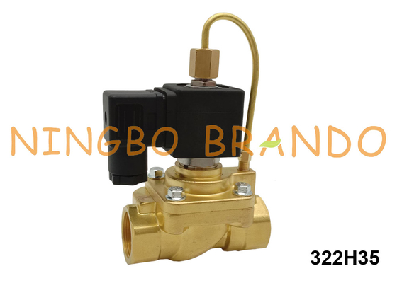 1/2'' 40 Bar 322H35 Parker Type Brass Solenoid Valve Normally Open 24V 110V 220V