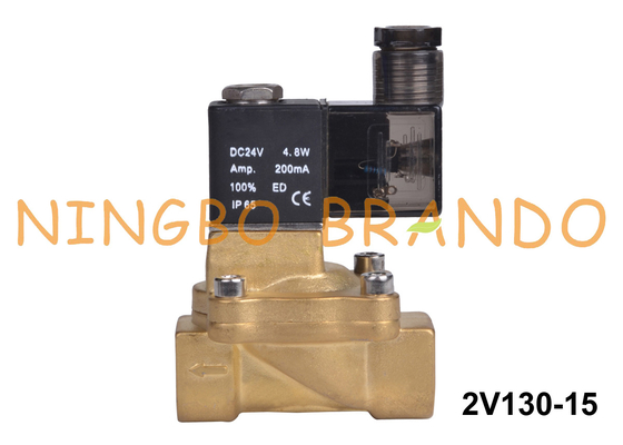 2V130-15 Airtac Type Brass Solenoid Valve 1/2'' 12VDC 24VDC 110VAC 220VAC