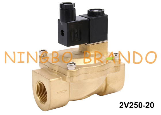 2V250-20 Airtac Type Brass Solenoid Valve 3/4'' 12V 24V DC 110V 220V AC