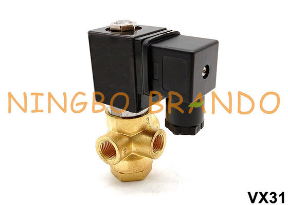 3/2 Way 1/8'' 1/4'' Brass Solenoid Valve Direct Acting 24V 220V VX31