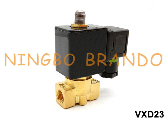 3 Way 1/8'' 1/4'' Air Compressor Solenoid Valve 24VDC 220VAC