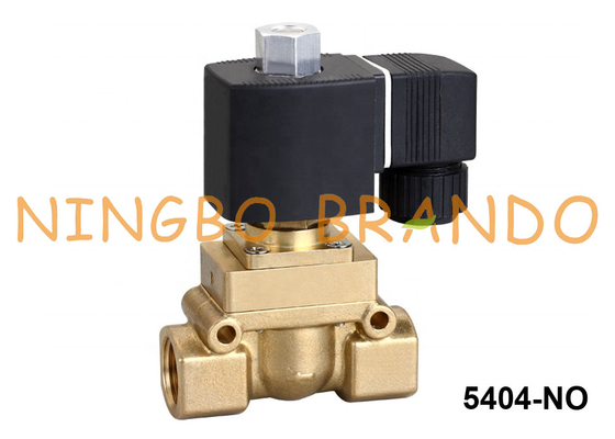 High Pressure Normally Open Brass Solenoid Valve 1/4'' 3/8'' 1/2'' 40 bar 24V 220V