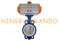 AT088D Pneumatic Air Actuated Operated Butterfly Valve DN100