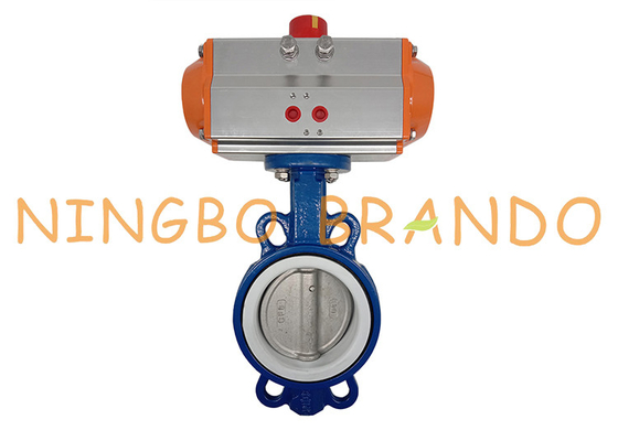 AT088D Pneumatic Air Actuated Operated Butterfly Valve DN100