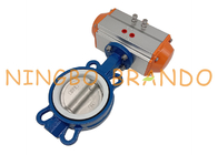 AT088D Pneumatic Air Actuated Operated Butterfly Valve DN100