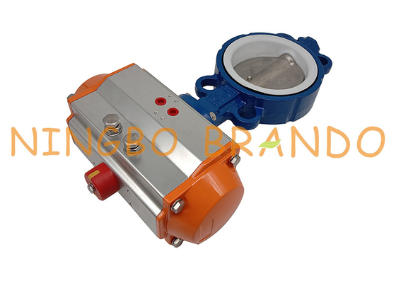 Throttle DN125 Butterfly Valve With AT100D Pneumatic Actuator