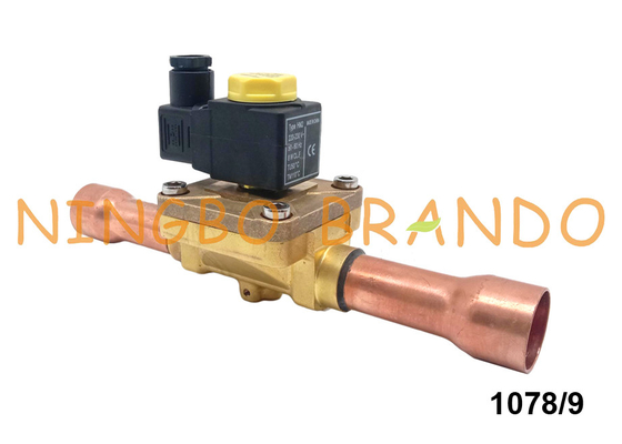 1078/9 Castel Type Solenoid Refrigeration Valve 1 1/8'' 12VDC 24VDC 110VAC 220VAC