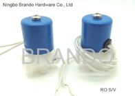 Reverse Osmosis Parts Thread Port Light Blue Vietnam Market RO Solenoid Valve