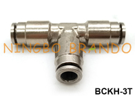 Union Branch Tee T Type Male Push In Tube Brass Pneumatic Hose Fitting
