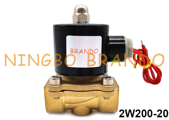 2W200-20 Brass Normal Closed Solenoid Valve 2/2 Way 12V 24V 110V 220V