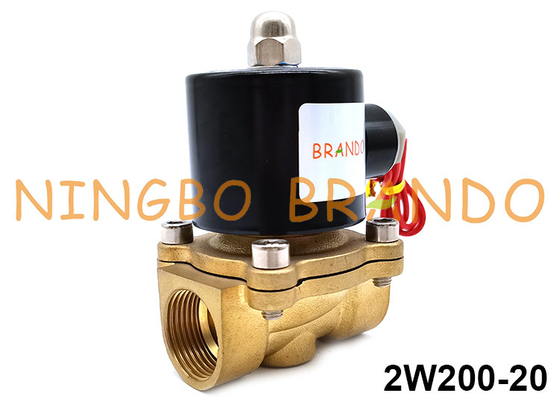 2W200-20 Brass Normal Closed Solenoid Valve 2/2 Way 12V 24V 110V 220V