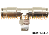 Male Branch Tee Push In Tube Brass Pneumatic Hose Fitting 1/8'' 1/4'' 3/8'' 1/2''