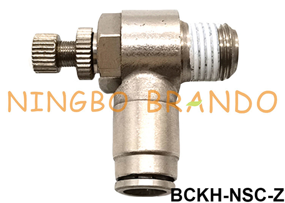 Brass Push In Pneumatic Air Flow Speed Control Valve Fitting M5 M6 1/8′′ 1/4′′ 3/8′′ 1/2′′