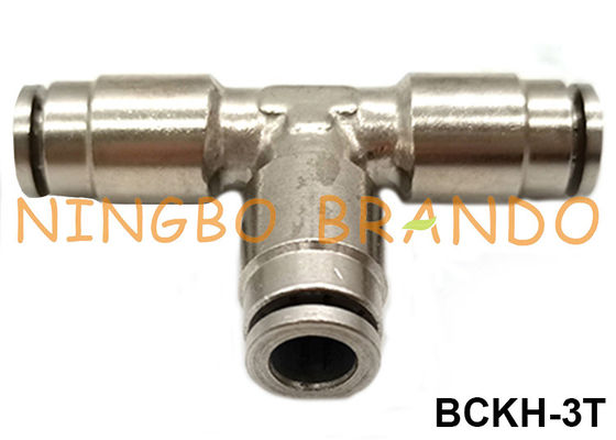 Male Brass Union Branch T Style Push On Tube Pneumatic Hose Fitting 1/8" 1/4" 3/8" 1/2"
