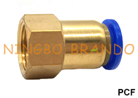 PCF Brass Female Straight Push In Quick Connect Pneumatic Hose Fitting 1/8&quot; 1/4&quot; 3/8&quot; 1/2&quot;